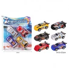 Набор машинок спорткаров инерционный 4 штуки BabyToys