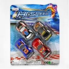 Набор инерционных машинок BabyToys 318-4 XH, 4 шт