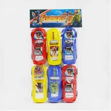 Инерционный набор машинок BabyToys 5506 C 6 штук разные цвета