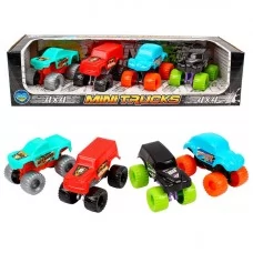 Набор инерционных машинок Technok Toys Мини траки 4 шт