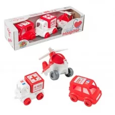 Набор машинок Tigres Kids cars 39549 Швидка допомога инерционный