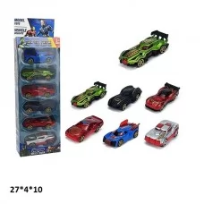 Набор металлических машинок супергероев BabyToys, 6 шт