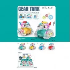 Набор инерционных танков BabyToys MH 168-144 с подсветкой, 12 шт