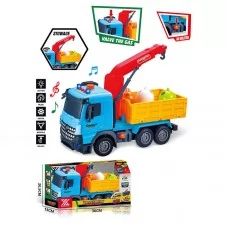 Автокран инерционный BabyToys со светом и звуком, 29 см