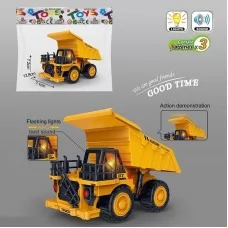 Самосвал инерционный BabyToys 7726 со звуком и подсветкой Самосвал инерционный BabyToys 7726 со звуком и подсветкой