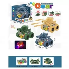 Игрушечный танк BabyToys 186-48 инерционный со светом Игрушечный танк BabyToys 186-48 инерционный со светом