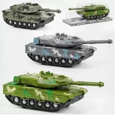 Танк 383-23 D/24D/24D1 "Tank Model", 2 кольори, світло, інерційна, тріскачка, рухоме дуло, у слюді
