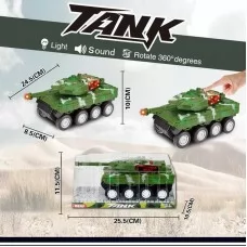Танк BabyToys 383-53 D з підсвіткою та звуком, інерційний