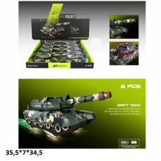 Танк HY-691 інерц.батар.муз.світ.дрифт.2кол.8шт.в кор.35,5*7*34,5 128/ Танк HY-691 інерц.батар.муз.світ.дрифт.2кол.8шт.в кор.35,5*7*34,5 128/