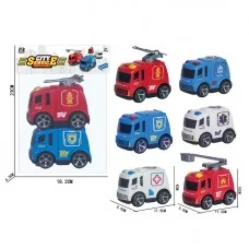 Инерционный транспорт BabyToys HZ-002, 2 машинки в наборе