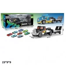 Трейлер-автовоз BabyToys 6704 металлический с машинкой