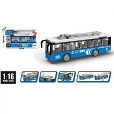 Троллейбус BabyToys A 1119-7 со звуком и светом инерционный Троллейбус BabyToys A 1119-7 со звуком и светом инерционный