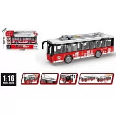 Инерционный троллейбус BabyToys A 1119-8 пластиковый Инерционный троллейбус BabyToys A 1119-8 пластиковый