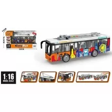 Инерционный тролейбус BabyToys A 1119-9, пластиковый Инерционный тролейбус BabyToys A 1119-9, пластиковый