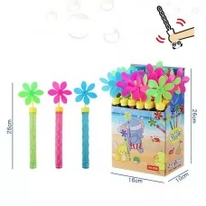 Мыльные пузыри BabyToys A 28-1 с вертушкой, высота 26 см