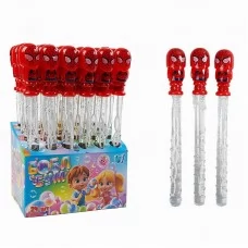 Мильні бульбашки LK 33602 "WToys", ЦІНА ЗА 24 ШТУКИ В БЛОЦІ, "Герой", висота 36см, в коробці