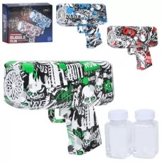 Пистолет для мыльных пузырей BabyToys 922-818-1B, 20см, запаска