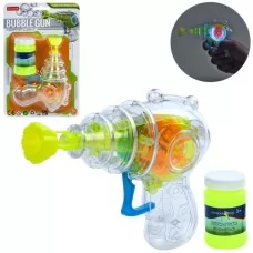 Пистолет для мыльных пузырей механический 14см BabyToys LS7727-43