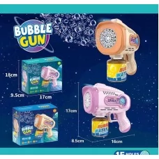Пистолет мыльные пузыри BabyToys 118 со светом 2 цвета