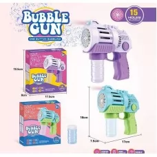 Пистолет с мыльными пузырями BabyToys 129 со светом 2 цвета