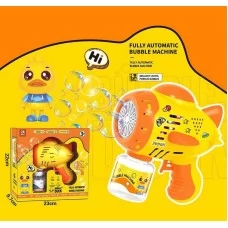 Пистолет с мыльными пузырями BabyToys 2023-43 со светом и наклейками