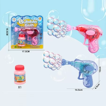 Пістолет з мильними бульбашками BabyToys 609-29 механічний 2 кольори