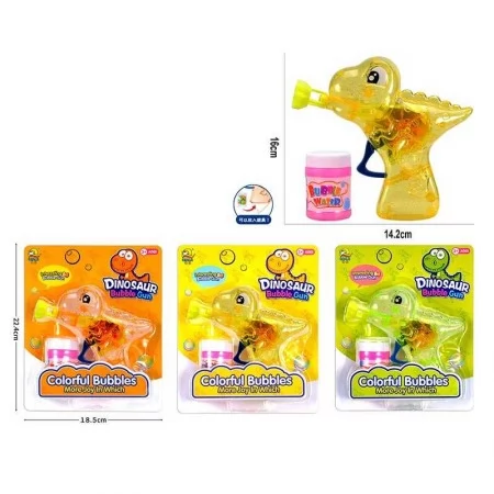 Пістолет для мильних бульбашок BabyToys 707A механічний зі світлом 3 кольори