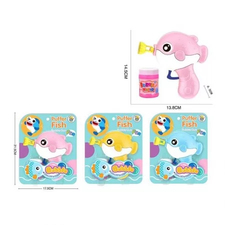 Дитячий пістолет з мильними бульбашками BabyToys механічний 3 кольори