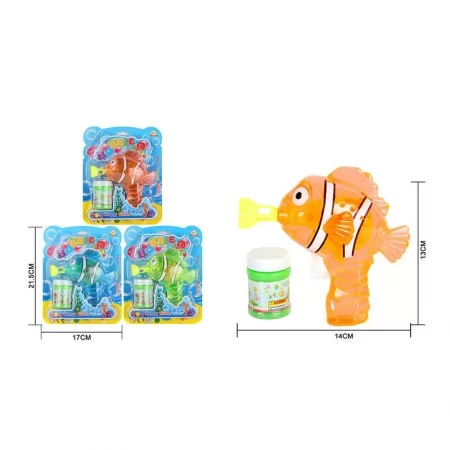 Дитячий пістолет з мильними бульбашками 81-14 три кольори BabyToys