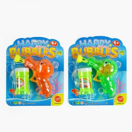 Дитячий пістолет з мильними бульбашками BabyToys 9908 A механічний