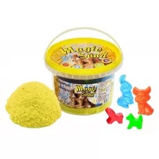 Кинетический песок Magic sand желтого цвета 500 грамм Strateg 371-6