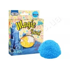 Кінетічній пісок з формами Magic sand блакитного кольору 150 грStrateg 39302