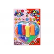 Набор для творчества из пластилина на блистере Air Clay+Bubble Clay, Danko Toys