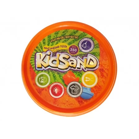 Набір креативної творчості Кінетичний пісок KidSand банка 350грам, Danko Toys
