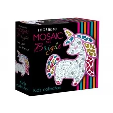 Набір для творчості, Скляна мозаїка Єдиноріг для дітей, Kids collection, Mosaaro MA7004