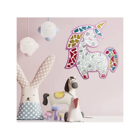 Набір для творчості, Скляна мозаїка Єдиноріг для дітей, Kids collection, Mosaaro MA7004