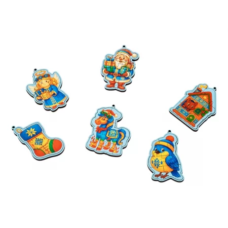 Новогодний бокс «Составь сам», 6 деталей, PuzzleOk 01236 Новогодний бокс «Составь сам», 6 деталей, PuzzleOk 01236