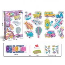 Алмазные стикеры BabyToys A 5503-6, 14 пакетиков с инструментами