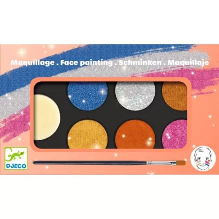 Детский грим для лица Djeco Металлик 6 цветов DJ09232