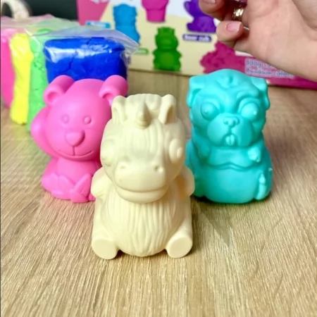 Кинетический песок для творчества BabyToys YY 1684 800г разные цвета