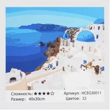 Картина по номерам TK Group Греция 40х30 см для детей Картина по номерам TK Group Греция 40х30 см для детей