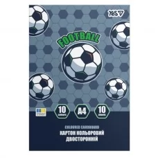 Картон цветной двусторонний Yes "Football", 10 листов, А4, папка Картон цветной двусторонний Yes "Football", 10 листов, А4, папка Картон цветной двусторонний Yes "Football", 10 листов, А4, папка Картон цветной двусторонний Yes "Football", 10 листов, А4, папка