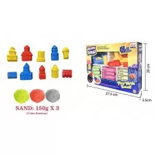 Кинетический песок BabyToys 450г 3 цвета 10 форм Кинетический песок BabyToys 450г 3 цвета 10 форм
