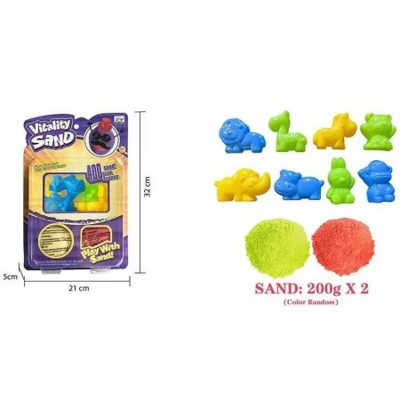 Кінетичний пісок BabyToys 1908 з формами 400 г