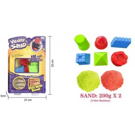 Кінетичний пісок для творчості BabyToys 400 г 2 кольори