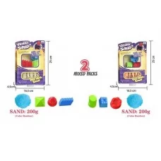 Кинетический песок BabyToys 200 г с 3 формами для творчества Кинетический песок BabyToys 200 г с 3 формами для творчества