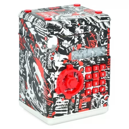 Копилка MK 5056 сейф с кодом, 19,5-13,5-13,5см, затягивает купюры, звук, свет, микс видов, на бат, в кор-ке Копилка MK 5056 сейф с кодом, 19,5-13,5-13,5см, затягивает купюры, звук, свет, микс видов, на бат, в кор-ке