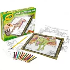 Набір для малювання Crayola Kits Динозаври з підсвічуванням 74-7497 Набір для малювання Crayola Kits Динозаври з підсвічуванням 74-7497