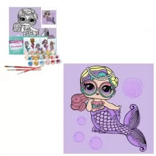 Набор для росписи для детей "LOL Surprise! Mermaids Miss Sea" 40х40см Набор для росписи для детей "LOL Surprise! Mermaids Miss Sea" 40х40см