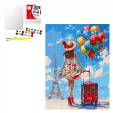 Набор для росписи номеров. "Первое путешествие" 30х40см Набор для росписи номеров. "Первое путешествие" 30х40см